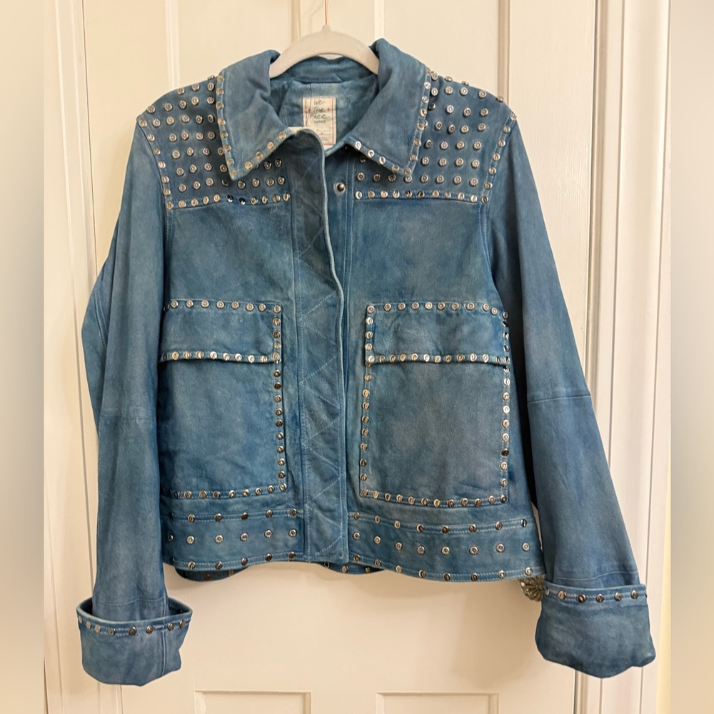 NWT We The Free Suzy Studded Suede Jacket